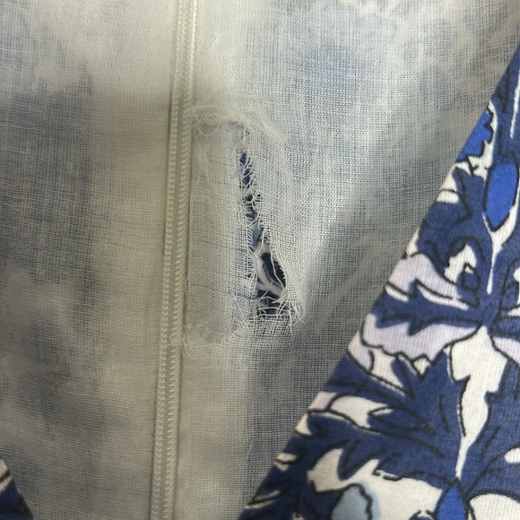 Anna Cate Floral Blue & White Maxi Dress Size X-Small Great Condition - Picture 14 of 15